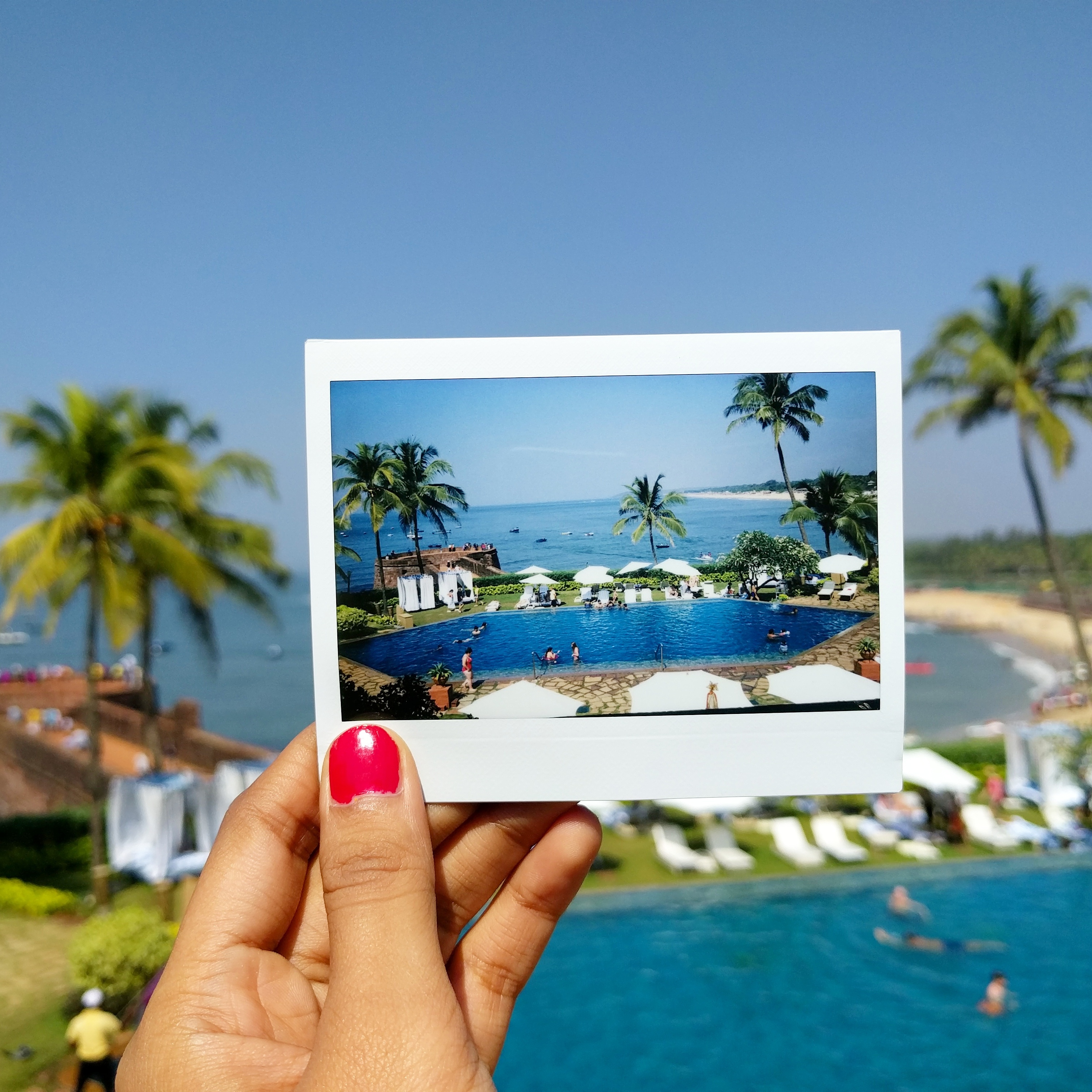 Polaroid, Beach, Fort Aguada, Goa
